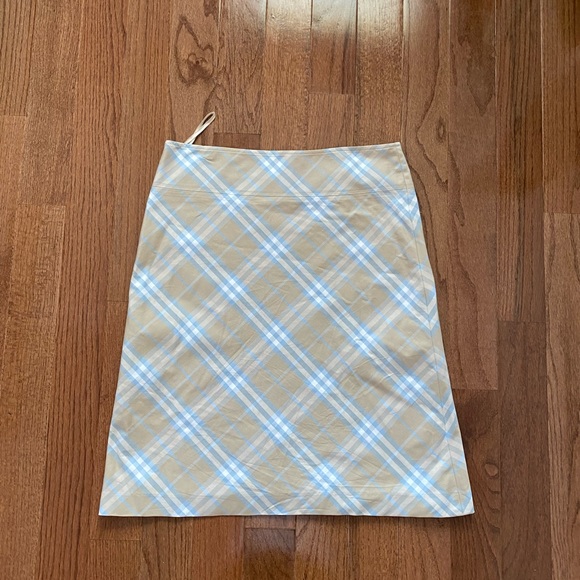 NWOT authentic burberry london nova check below the knee skirt midi - Picture 3 of 7